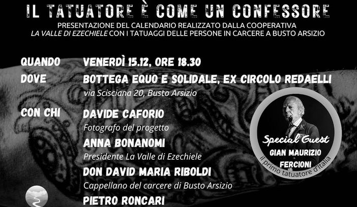 Il nuovo calendario del carcere si ispira al tatuatore: «È come un confessore»