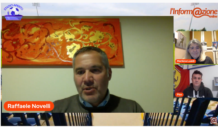 Mister Novelli si rivolge ai bustocchi durante la trasmissione