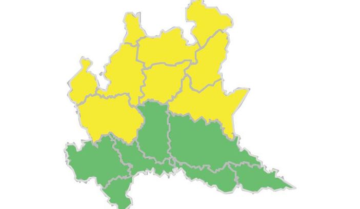 Allerta della Protezione civile per il rischio di temporali forti da mezzanotte su tutta la provincia di Varese