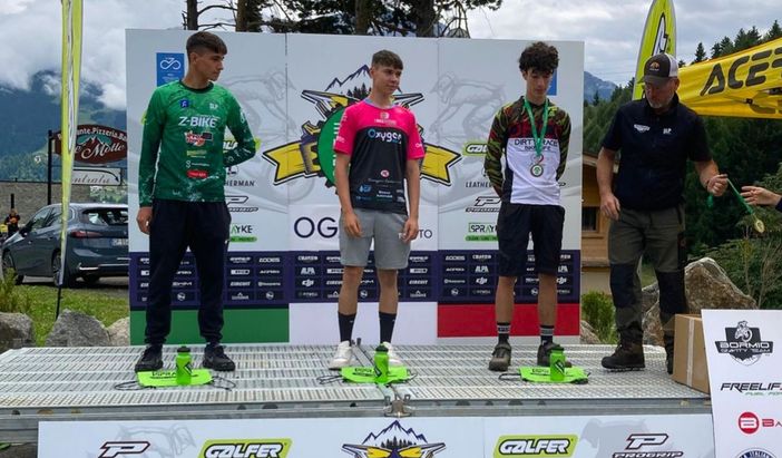 Pietro Carniel sul podio