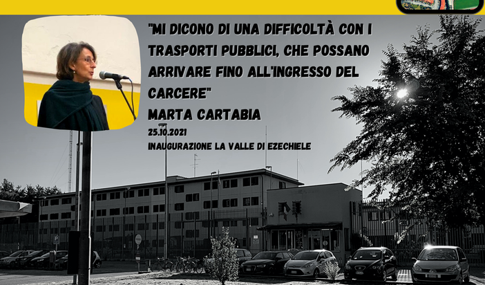 Un flash mob per ottenere la fermata del bus al carcere di Busto. «Anche la ministra Cartabia l'ha detto»