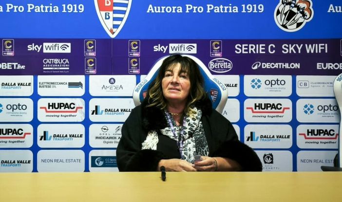 Pro Patria, lo sfogo di Patrizia Testa: «Finnat ha esercitato la prelazione, ho qualche giorno per valutare. Me ne vado delusa da Busto, le colpe della retrocessione non sono mie»