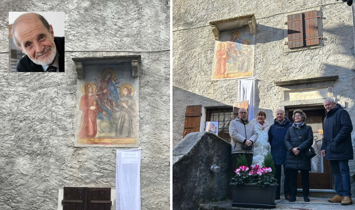 Un affresco torna a splendere a Craveggia. Nel ricordo del bustocco Angelo Prandoni
