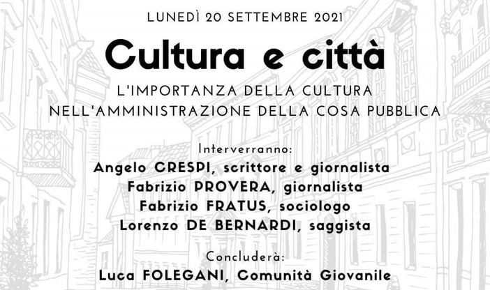 Cultura e città. Se ne parla a Comunità Giovanile