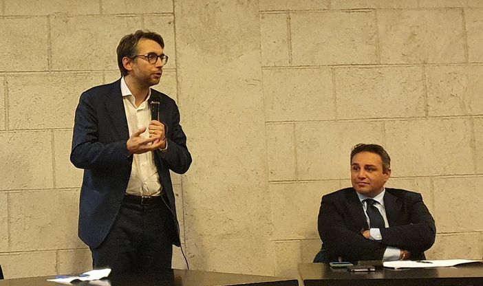 Maran (a sinistra) e Astuti all'incontro dello scorso 2 novembre a Varese Maran (a sinistra) e Astuti all'incontro dello scorso 2 novembre a Varese