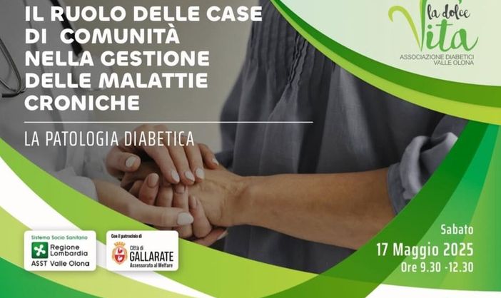 Case di comunità e gestione delle patologie croniche: se ne parla a Gallarate con l’associazione “La dolce vita”