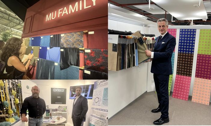 Milano Unica vista dal territorio: Giuseppe Tronconi, il Centrocot e sotto Barbara Cimmino Milano Unica vista dal territorio: Giuseppe Tronconi, il Centrocot e sotto Barbara Cimmino