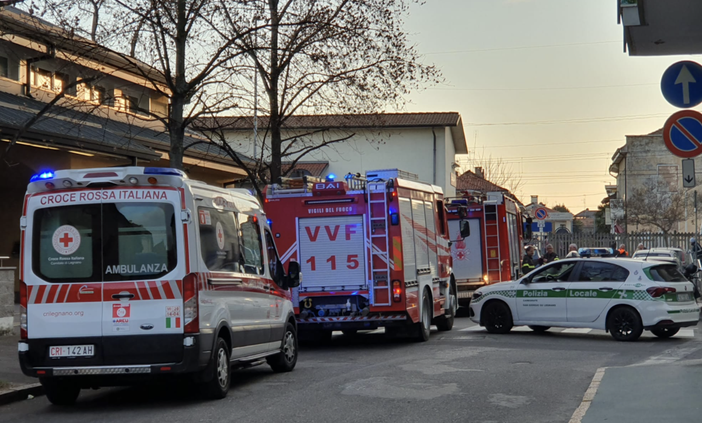 I soccorsi sul posto a Canegrate