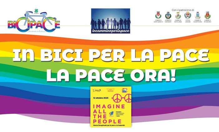 Partono da Castellanza i ciclisti di Bicipace diretti verso la marcia Perugia-Assisi