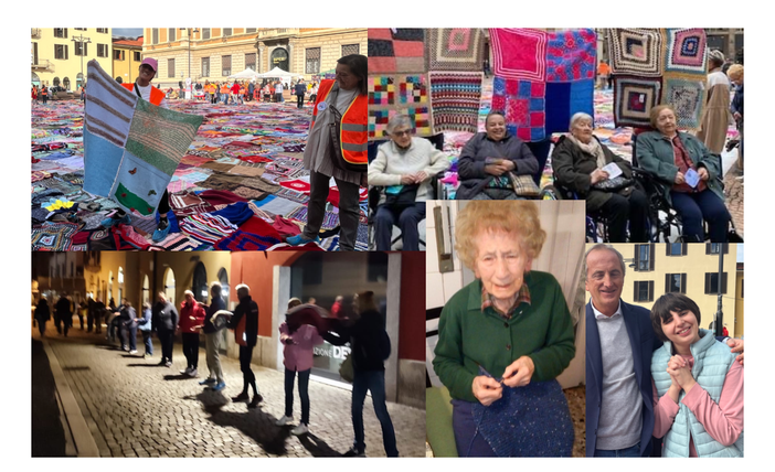 La gioia delle volontarie, mamma Franca attiva fino all'ultimo con i quadrotti, gli ospiti della Provvidenza e l'incontro del sindaco con Silvia
