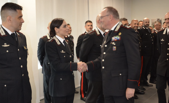 Carabinieri, il generale di Divisione Andrea Taurelli Salimbeni in visita al Comando provinciale