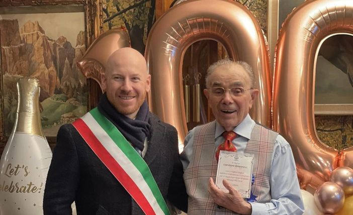 Landoni con il sindaco Baroffio Landoni con il sindaco Baroffio