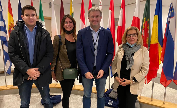 La delegazione in visita