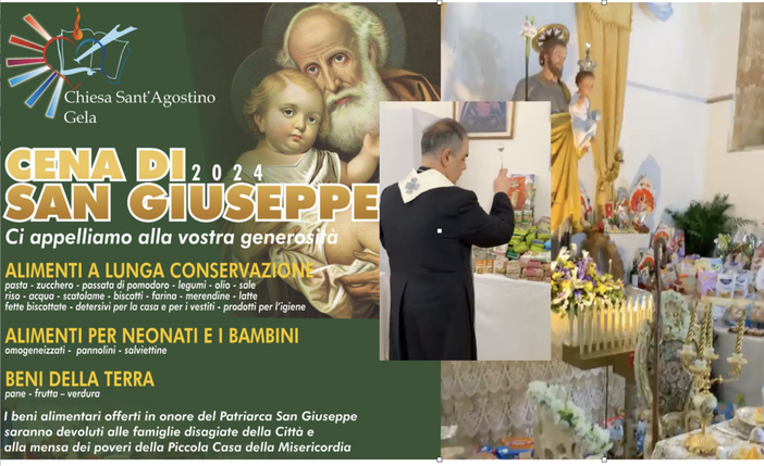 VIDEO. San Giuseppe, indovina chi viene a cena: il grande cuore di Gela. Con un filo fino a Busto VIDEO. San Giuseppe, indovina chi viene a cena: il grande cuore di Gela. Con un filo fino a Busto