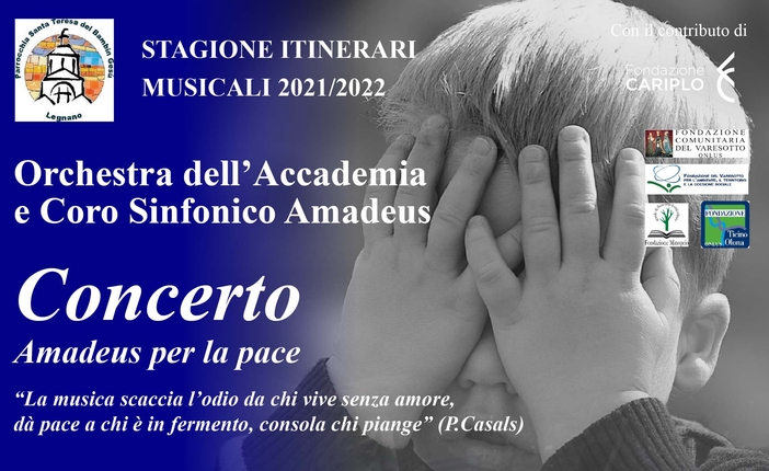 Un concerto per la pace con il Coro e Orchestra Amadeus a Legnano