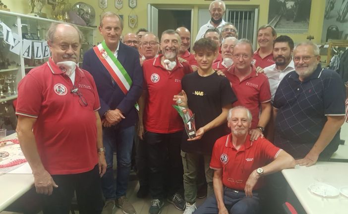 La festa al Moto Club Bustese per Leonardo Abruzzo. Presente anche il sindaco Emanuele Antonelli