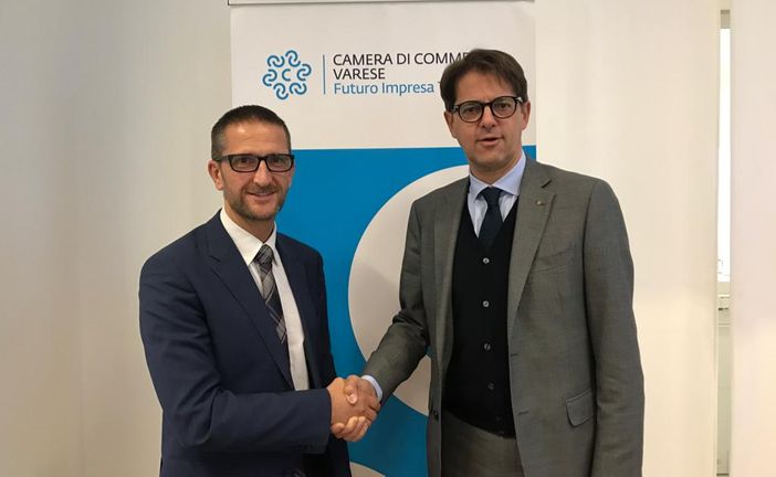 Il presidente di Alfa, Paolo Mazzucchelli e quello di Camera di Commercio, Fabio lunghi