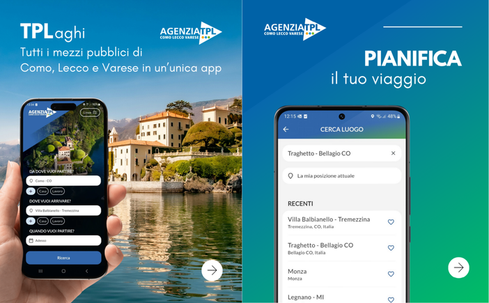 TPLaghi: la nuova app per la mobilità integrata nel bacino di Como, Lecco e Varese TPLaghi: la nuova app per la mobilità integrata nel bacino di Como, Lecco e Varese