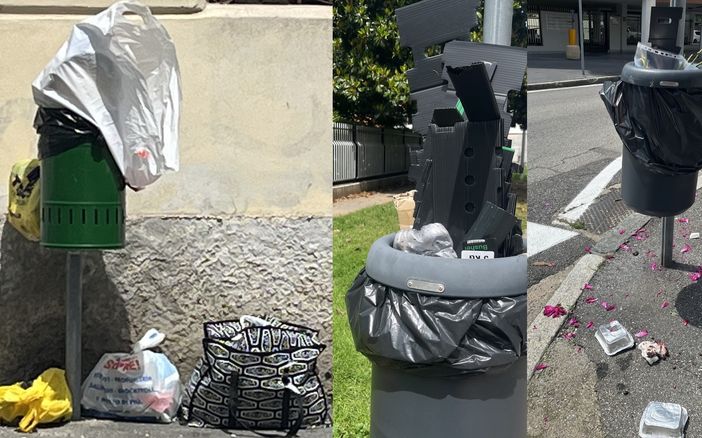 FOTO. Cestini invasi dai rifiuti: ci siamo arresi agli incivili?