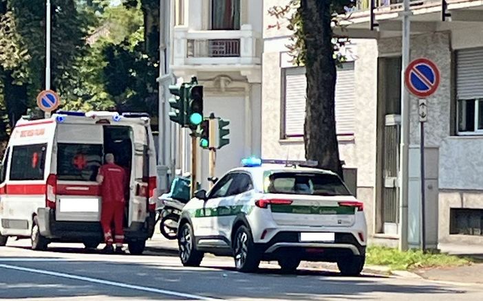 I soccorsi in viale Alfieri I soccorsi in viale Alfieri