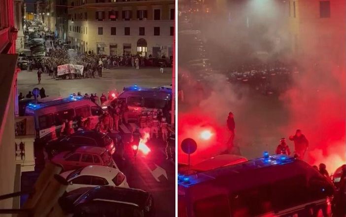 VIDEO. Corteo per Ramy a Roma, bombe carta contro poliziotti: 8 agenti feriti VIDEO. Corteo per Ramy a Roma, bombe carta contro poliziotti: 8 agenti feriti