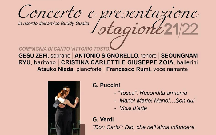 Ponchielli, concerto d'apertura ricordando Buddy Guaita