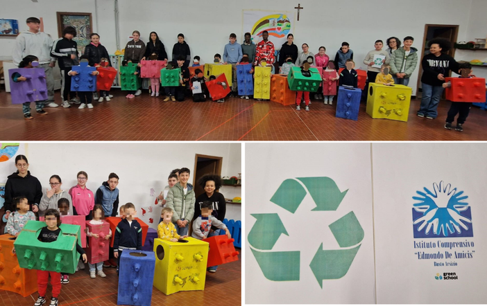 Busto, un gemellaggio tra piccoli e “grandi” per la Giornata mondiale del riciclo Busto, un gemellaggio tra piccoli e “grandi” per la Giornata mondiale del riciclo