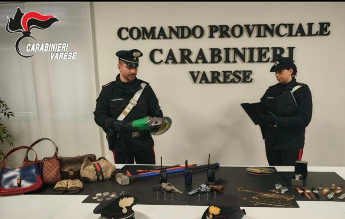 La refurtiva rinvenuta dai carabinieri