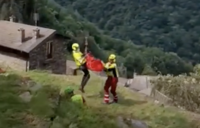 Le operazioni di recupero questa mattina a Curiglia con Monteviasco