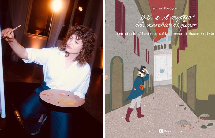 Maria Boragno e la copertina del libro