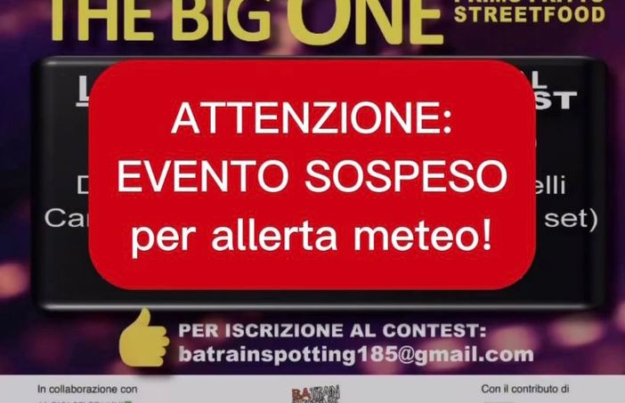 &quot;The Big One&quot; rimandato per allerta meteo