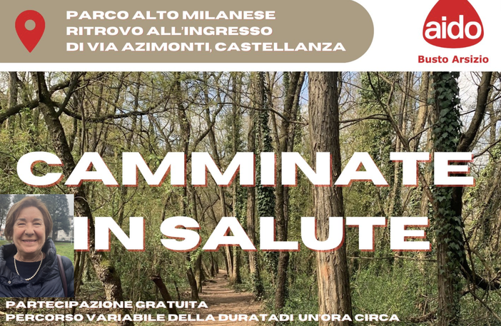 Sei ottime ragioni per camminare. L'Aido invita a muoversi insieme