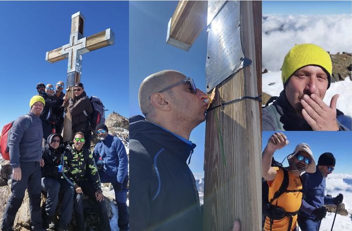 Il gruppo e momenti memorabili di questa salita per e con la piccola Chiara Il gruppo e momenti memorabili di questa salita per e con la piccola Chiara