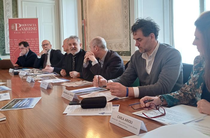 Una foto della conferenza a Villa Recalcati