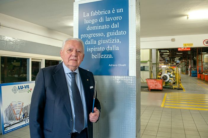 Il presidente di Lu-Ve Iginio Liberali