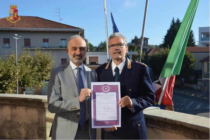 Croce d'argento al Vice Questore Fabio Mondora
