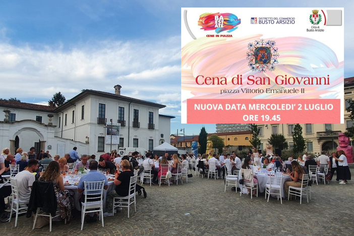 Busto, la Cena di San Giovanni si terrà mercoledì 2 luglio Busto, la Cena di San Giovanni si terrà mercoledì 2 luglio