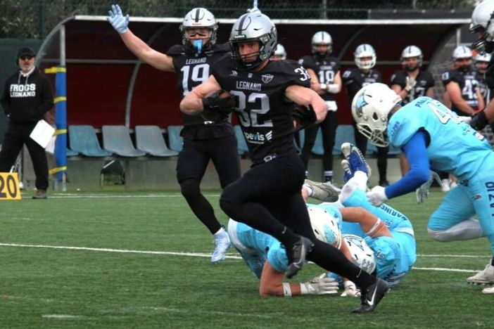 Brovelli in endzone (foto Marcellini)