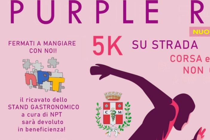 Purple Run 5K, sport e solidarietà conquistano Cassano: «Noi ci abbiamo messo il viola e il cuore»