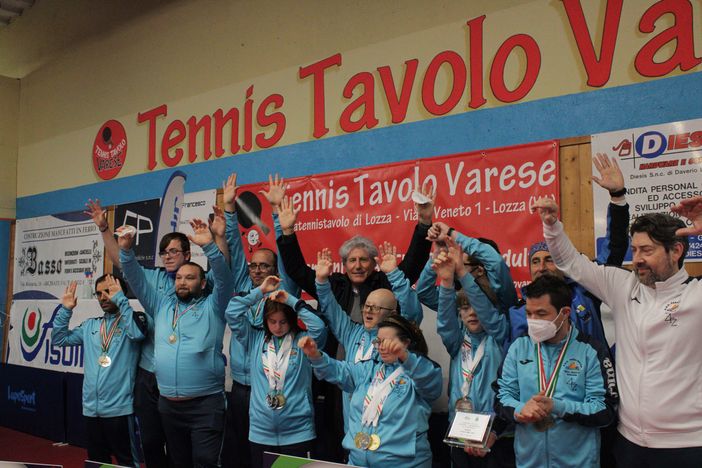 Tennis tavolo: sfide da applausi a Lozza, trionfa la Sicilia