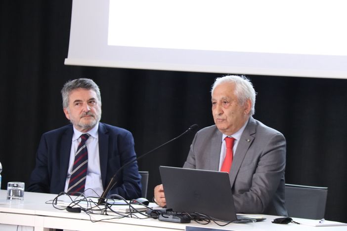 Da sinistra: Enrico Bianchi, Sindaco di Luino e Benedetto Di Rienzo, Presidente Fondazione ITS INCOM Academy