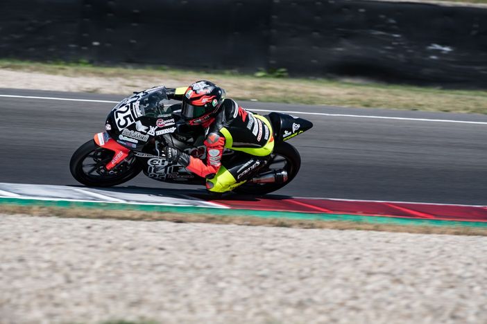 Leonardo Abruzzo in pista al Mugello Leonardo Abruzzo in pista al Mugello
