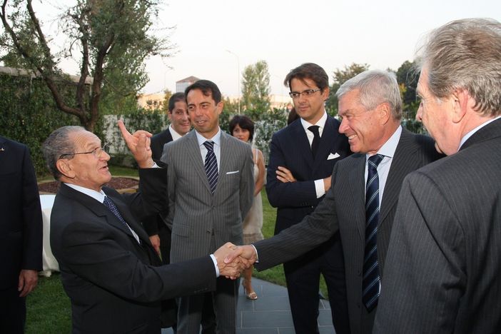 Pasotti in una foto con il presidente nazionale Sangalli