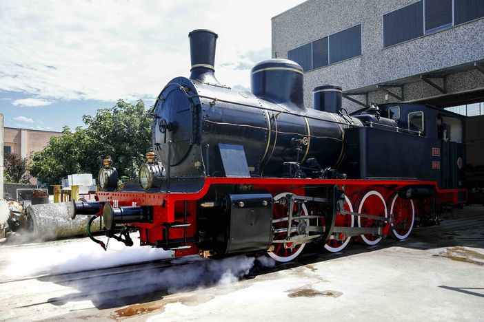 La locomotiva a vapore restaurata da Trenord La locomotiva a vapore restaurata da Trenord