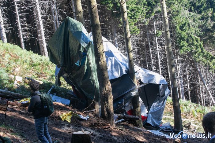FOTO E VIDEO. Mottarone, avviate le operazioni per il recupero della cabina