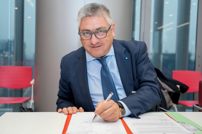 Il segretario generale della Uil Milano Lombardia Enrico Vizza