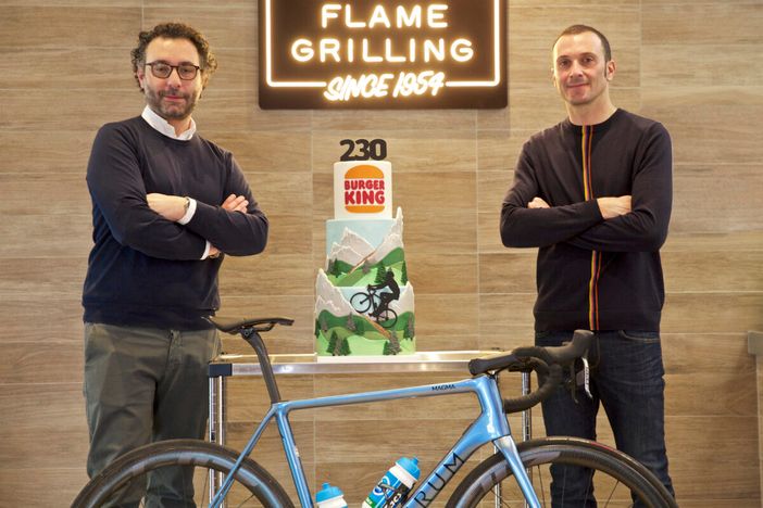 Alessandro Lazzaroni, GM di Burger King Italia e Ivan Basso Alessandro Lazzaroni, GM di Burger King Italia e Ivan Basso