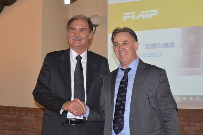 A destra il neopresidente di Fiaip Lombardia Luca Simioni