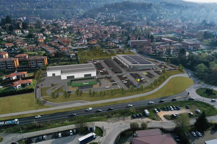 Il rendering del nuovo polo che sorgerà in via Gerli Arioli a Gavirate