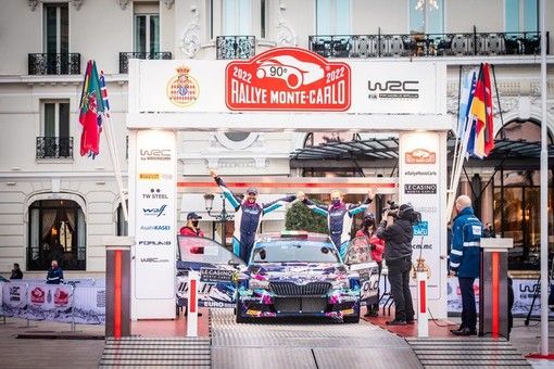 Mauro Miele e Luca Beltrame al Rally di Montecarlo 2022